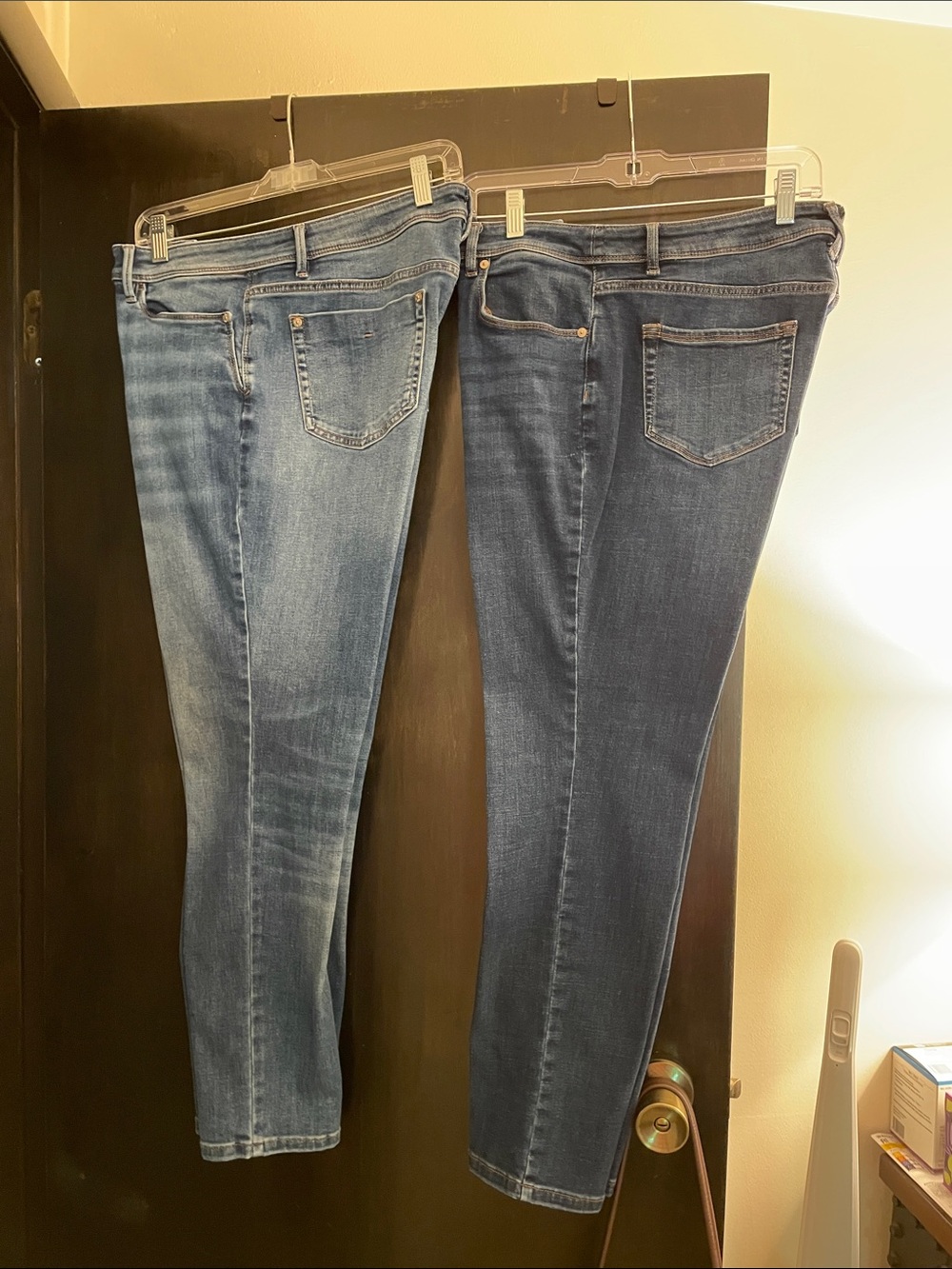 J Jill Authentic Fit Slim Ankle & High Rise Straight Leg Jeans.
